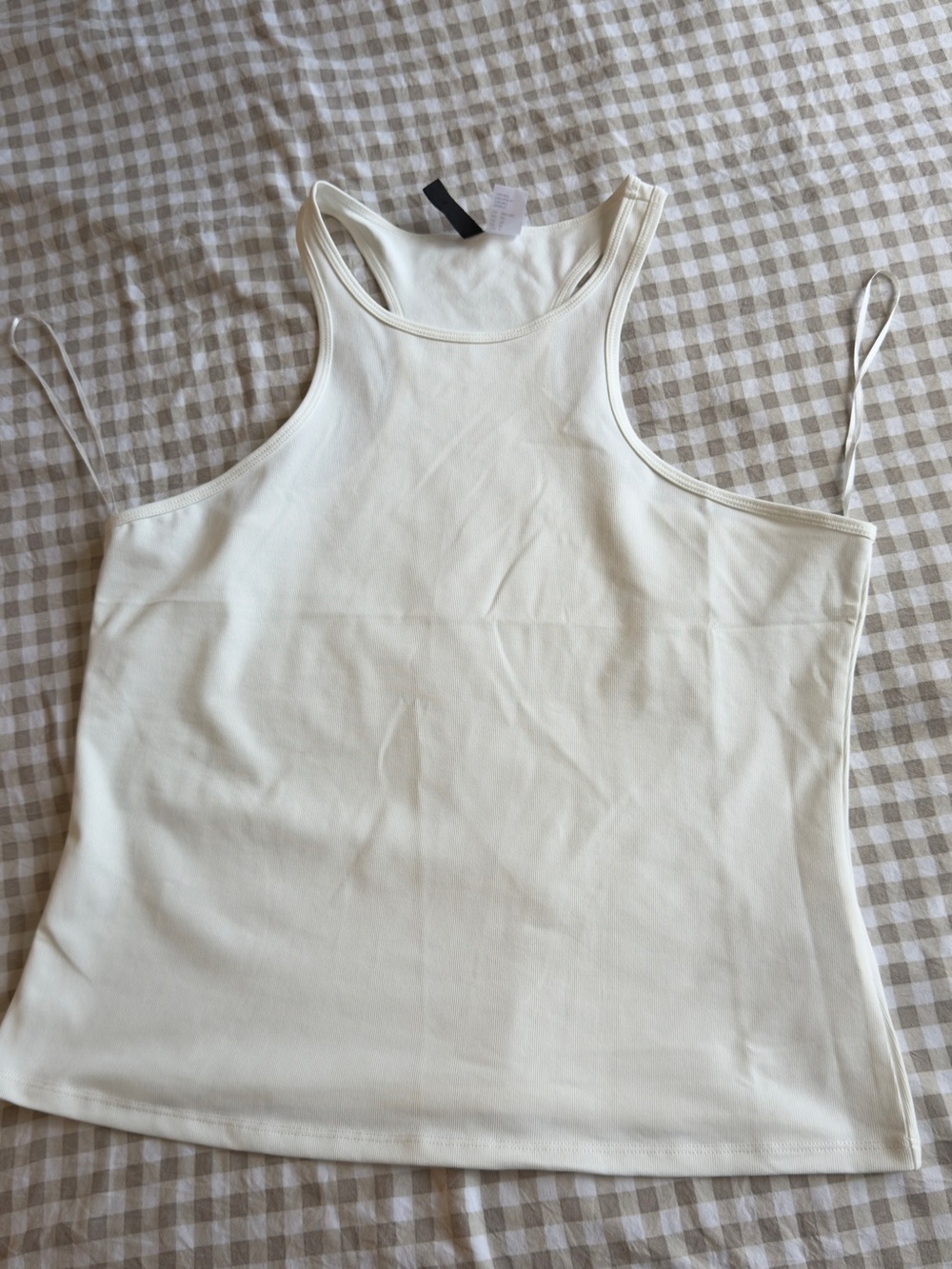 H&M Cream Racerback Tank Top